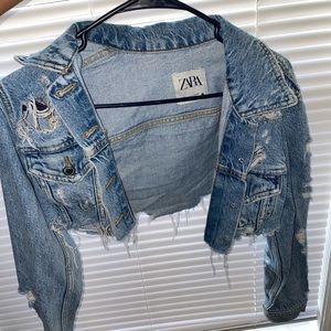 Zara Crop Denim Jacket
